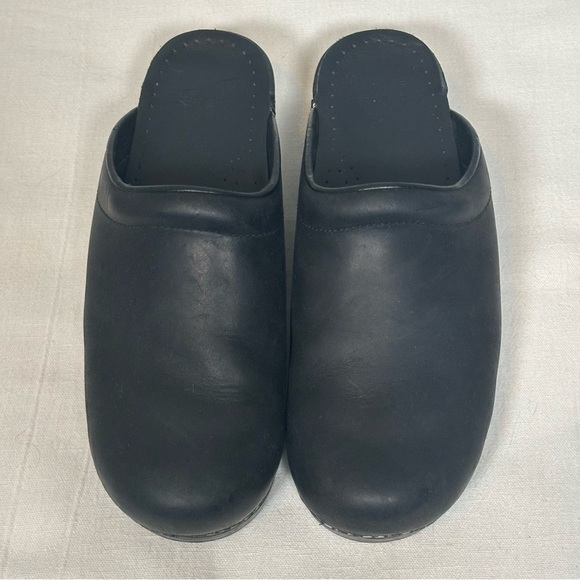 Dansko Sonja Classic Open Back Clog-Oiled Black Leather-Women EU 38 / US 7.5 - Picture 3 of 13
